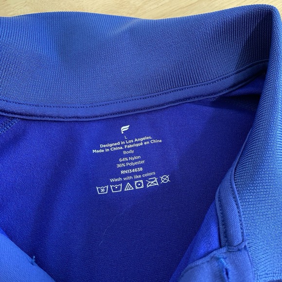 Fabletics Shirt Men's Size Large The Training Day Polo Short Sleeve‎ Logo NWT - Picture 10 of 13